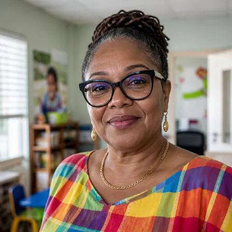 Directrice de crèche dans son bureau
